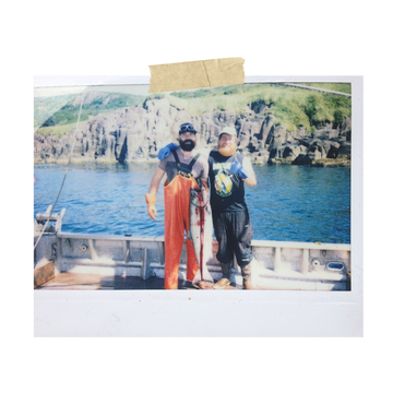 Polaroid of Brian in Alasksa