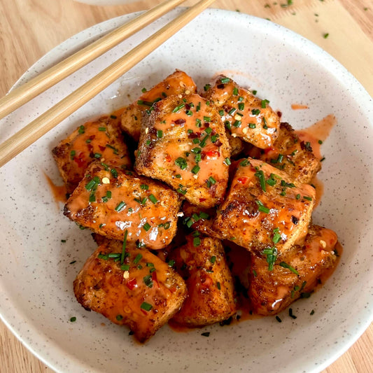 Crispy Bang Bang Curry Salmon Bites