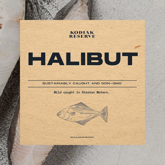 Halibut package label 