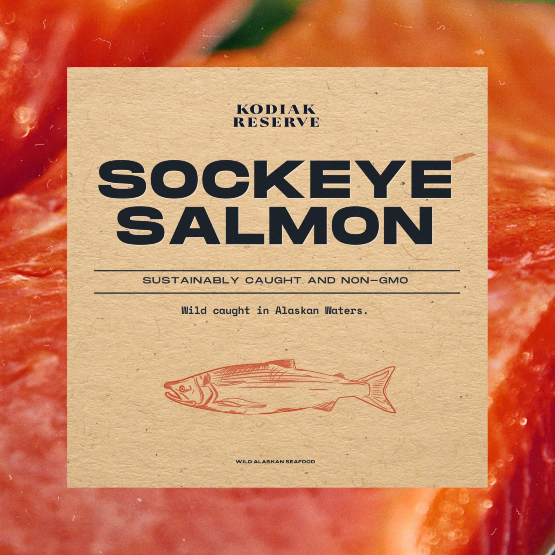 Salmon product label