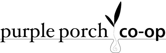 Purple porch co-op company logo